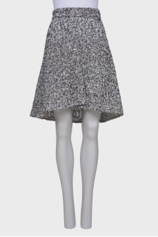 Black and white lurex skirt