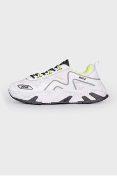 Men's sneakers with neon inserts