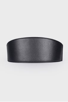 Leather black belt