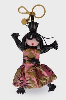 Trick Pelle Rosario Pink Dress Jasmine Doll bag keychain with tag