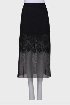 Combined mesh skirt