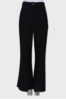 Black loose fit trousers