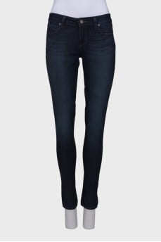 Blue straight fit jeans