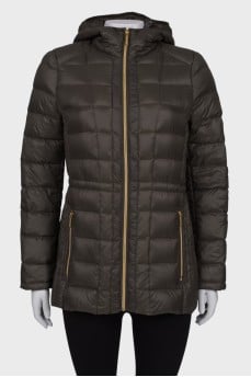 Green hooded jacket
