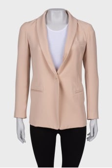 Pale pink button-down blazer