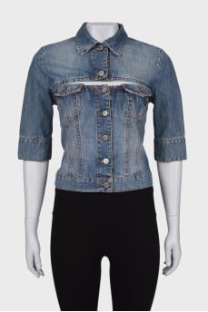 Denim corset and jacket