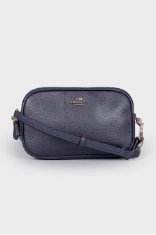 Blue leather bag