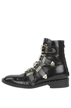 Boots with golden spikes