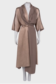 Beige loose fit dress