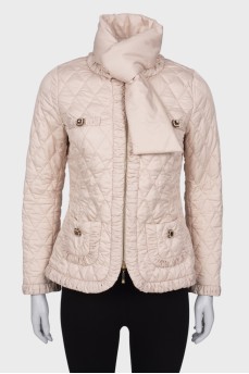 Jacket with scarf collar