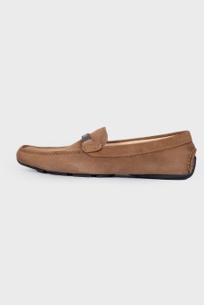 Men's suede moccasins