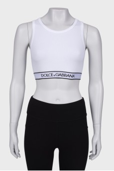 White top with logo
