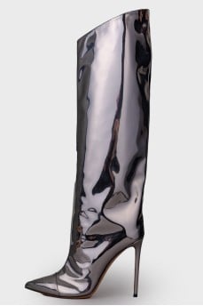 Silver Alex boots