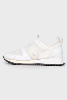 White sneakers with mesh