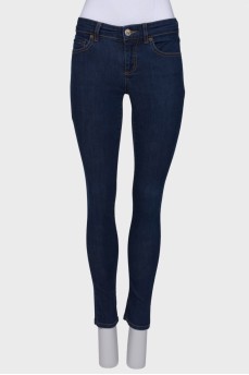 Blue skinny jeans