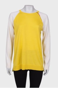 Two tone long sleeve with zip