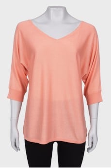 Silk pink sweater
