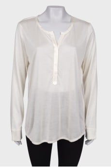 Sheer silk blouse