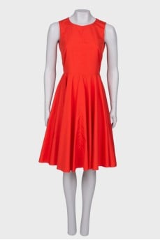 Sleeveless coral dress