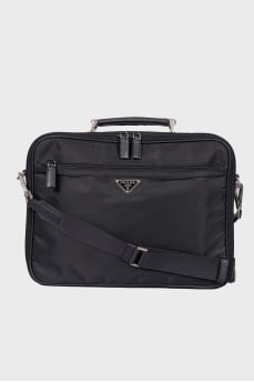 Чоловічий портфель Tessuto and Saffiano Leather
