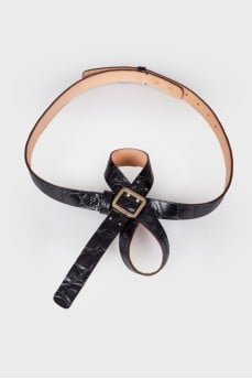 Black belt with bow
