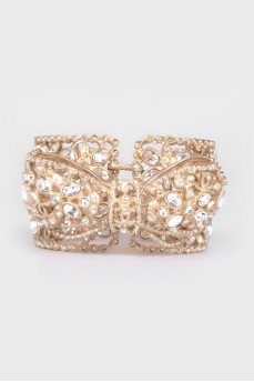 Bracelet Strass Bow CC Cuff