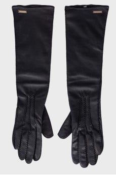 Long leather gloves