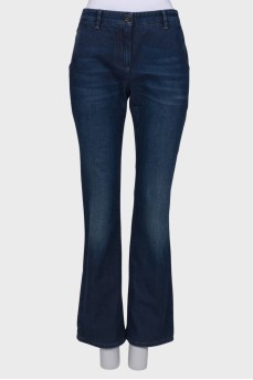 Blue distressed jeans