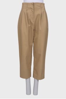 Beige Loose Pants