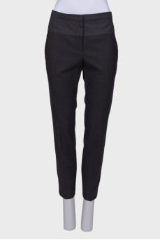 Wool gray dress pants