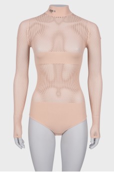 Pink bodysuit and top set