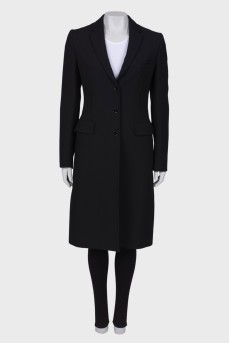 Black fitted coat