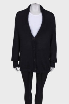 Black button down cardigan
