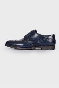 Men's dark blue brogues