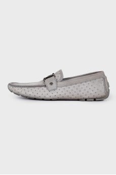 Men's gray suede shoes