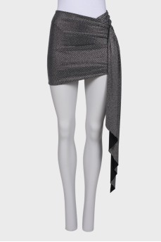 Mini skirt with rhinestones