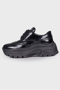 Chunky perforated sneakers