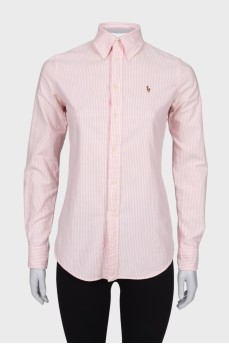 Pink striped shirt