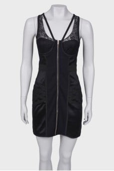 Bodycon dress with lace
