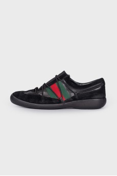 Men's combined black sneakers