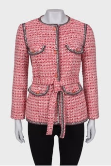 Tweed jacket with pockets