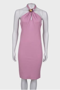 Pink dress with decor