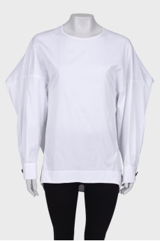 White loose fit blouse