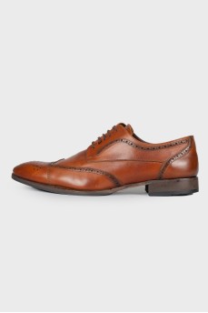 Men's brown leather shoes