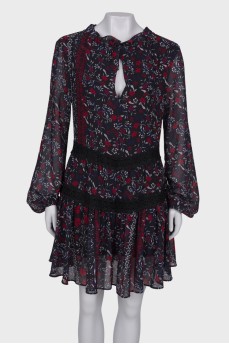 Tie print dress