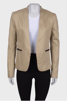 Beige Shift Jacket