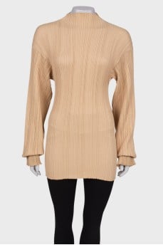 Beige reaper-effect blouse