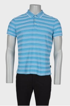 Men's blue polo shirt