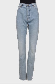 Light blue button down jeans