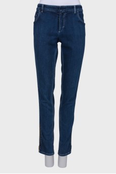Side zip jeans